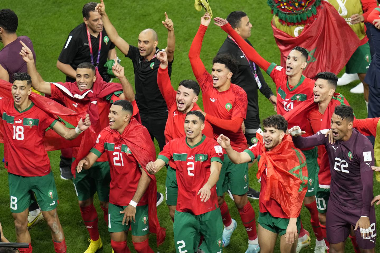 Morocco reaches quarterfinals of the World Cup for the first time after defeating Spain
