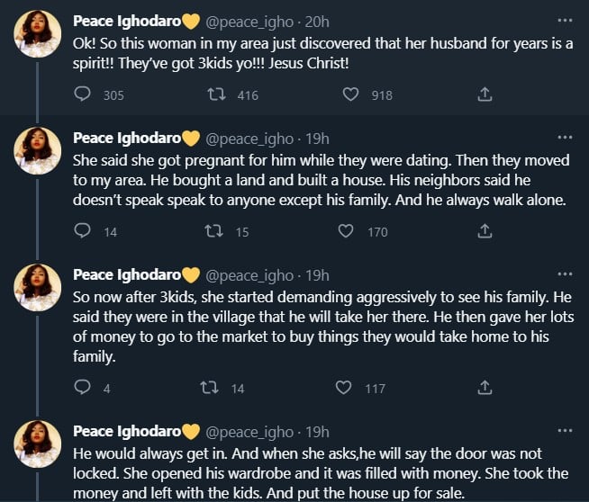 Drama as woman finds out husband died two years before they married and had three children