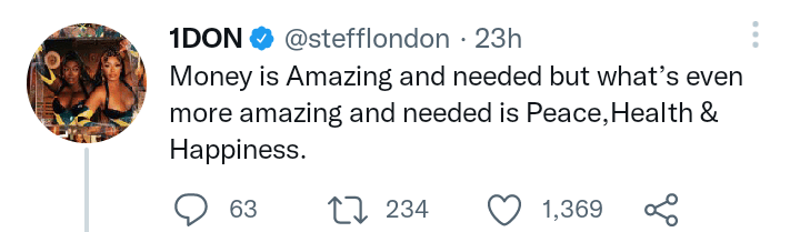Stefflondon tweet