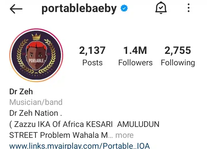 Portable Instagram Verified