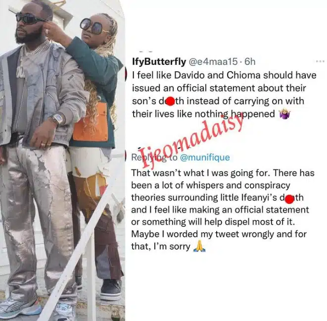 Davido Chioma Letter