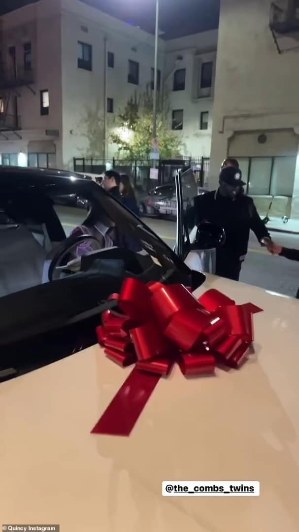 Diddy gifts twin daughters matching Range Rover SUVs for their 16th birthday (Video) 