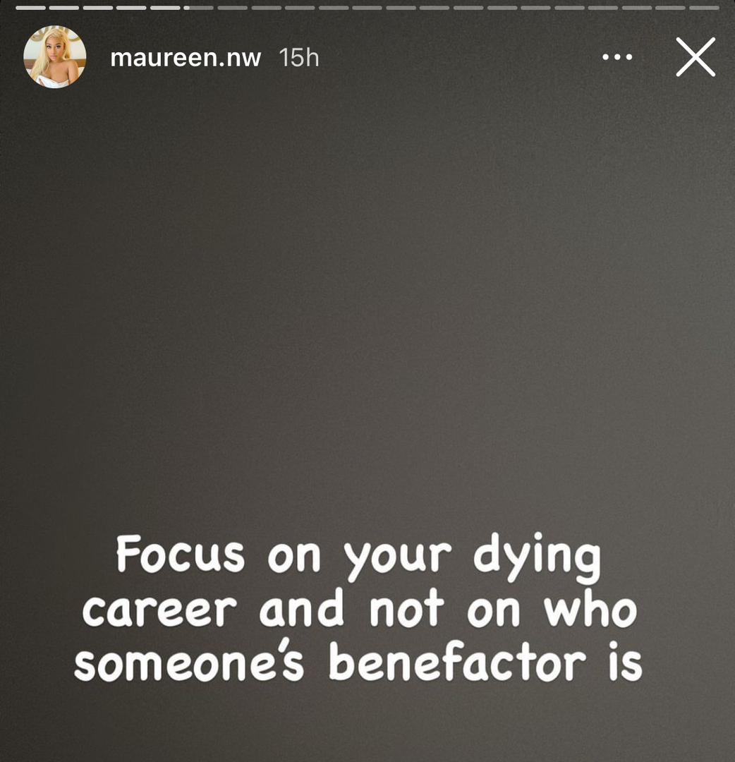 "Focus on your dying career" — 23-year old influencer ridicules DJ Big N over comments on her net worth