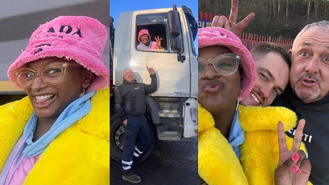 DJ Cuppy gushes as she meets Ryan Taylor's father