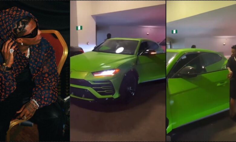 Wizkid acquires Lamborghini Urus (Video)