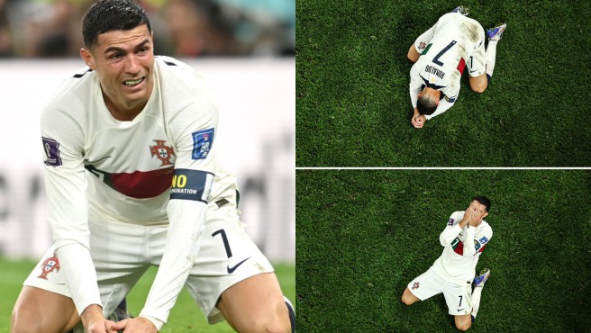 Ronaldo in tears as Morocco kicks Portugal out of World Cup