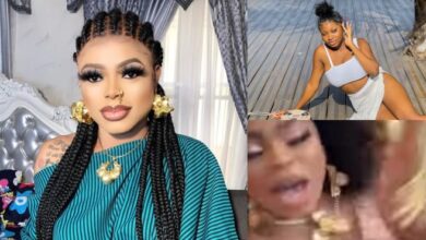 Again, Bobrisky comes for colleague, Papaya over house-warming party (Video)