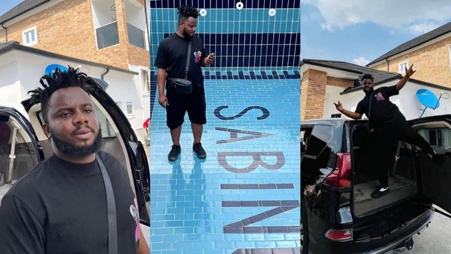 “Put gate for that pool oh or always cover it when not in use” – Fans warn Sabinus