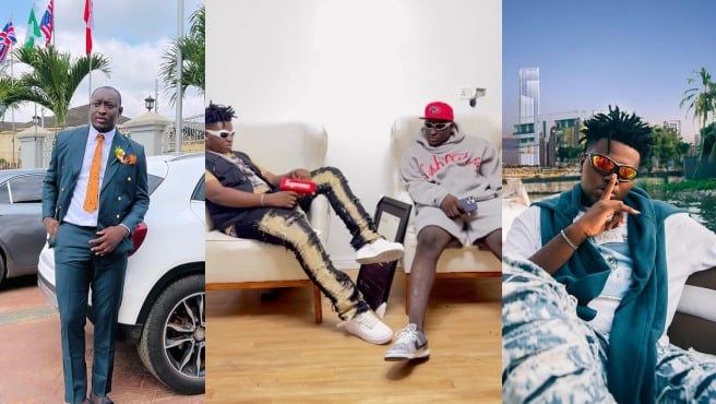 "No be Machala the ripper and 5% victim be this" — Speculations as Carter Efe and Berri Tiga make music together (Video)