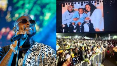 Emotional moment fans pay tribute to Davido's late son at 30BG concert (Video)