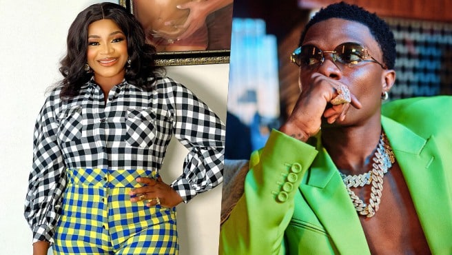 "No be older woman una popsy marry" — Uche Ogbodo kicks after being attacked by Wizkid FC
