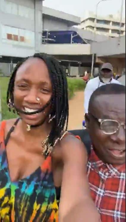 Emotional moment Korra Obidi reunites with family in Nigeria after years abroad (Video)