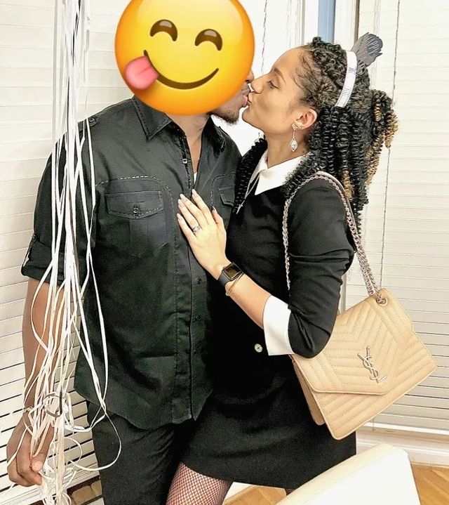 Gifty Powers poses with mystery husband as pens advice