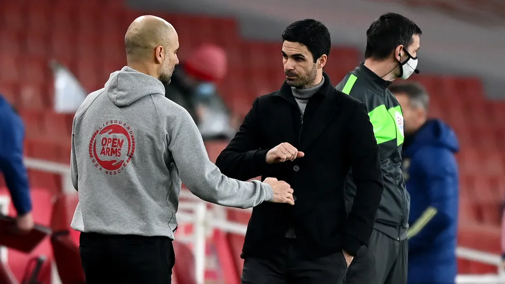 Arteta says he does not want title battle with his friend Guardiola 