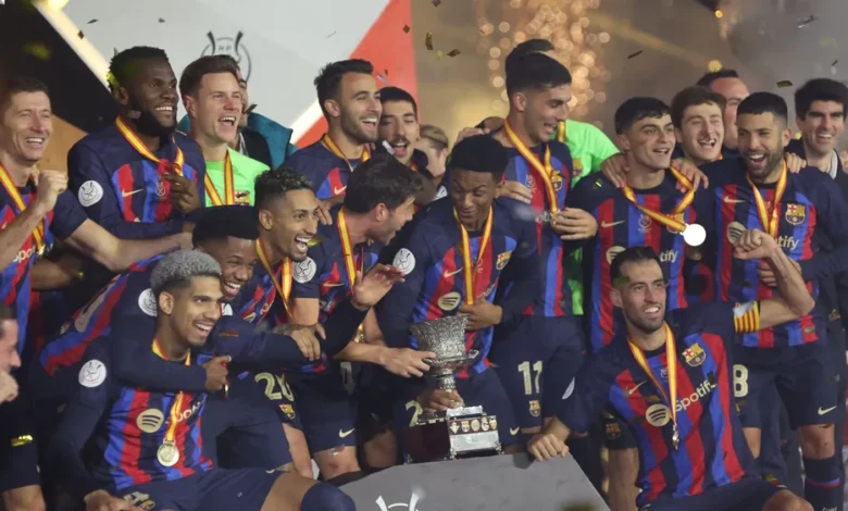 Barcelona defeats Real Madrid to win Super Cup trophy