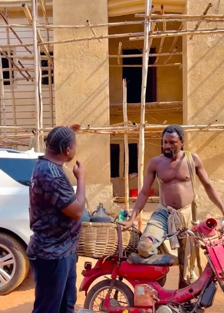 Meet palm wine tapper who owns two houses and Benz (Video)