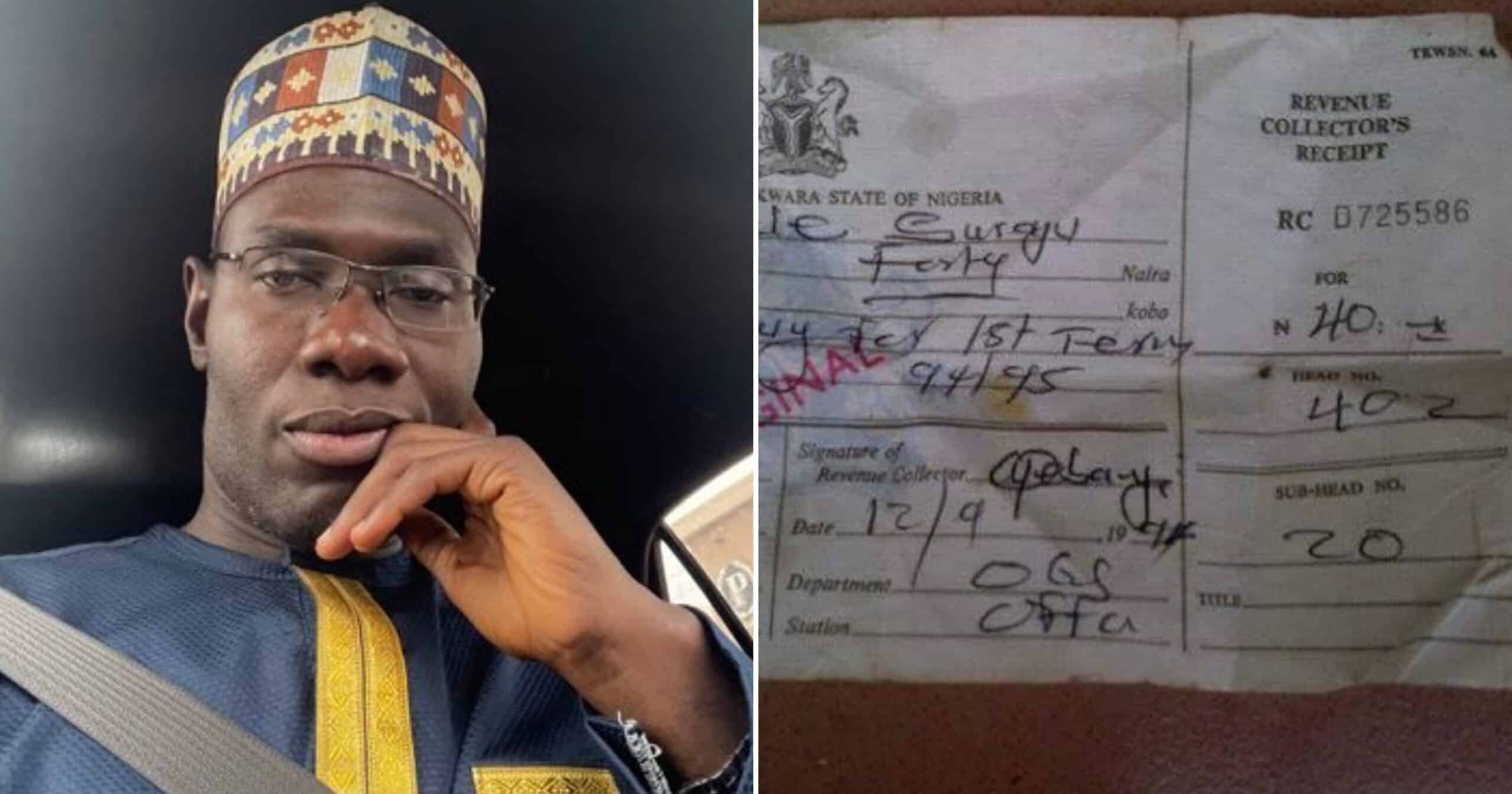 My 1st Term Fees Was N40 Nigerian Man Shares Receipt Of His School my-1st-term-fees-was-n40-nigerian-man-shares-receipt-of-his-school