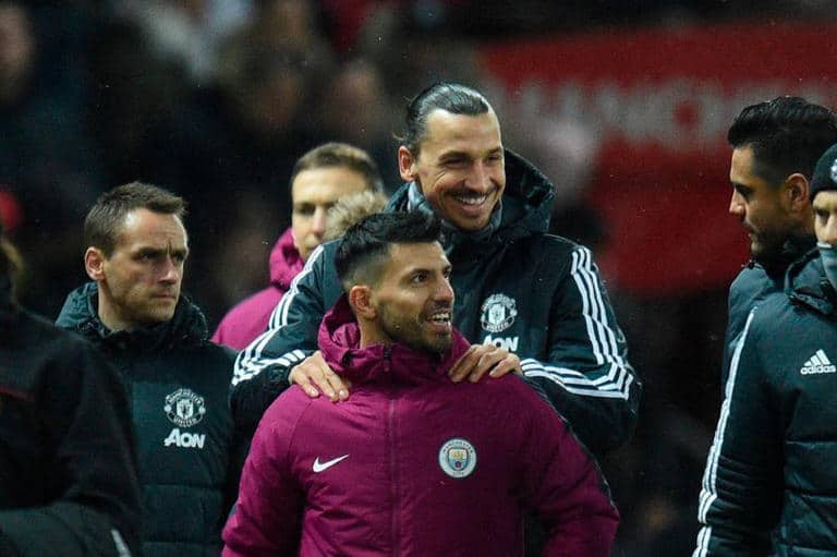 Now I'm shooting you - Aguero tackles Ibrahimovic after he said Argentina will not win again