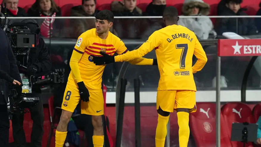 Ousmane Dembele suffers an injury during Barca's match with Girona