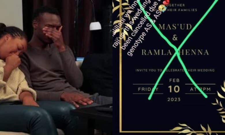 Couple wedding called off genotype