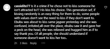 #BBTitans: Sandra condemns Marvin for refusing to kiss Jaypee