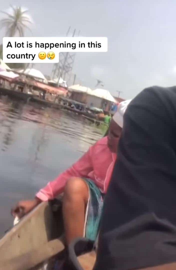 "This is sad" — Woman eating bread with water from river stirs reactions (Video)