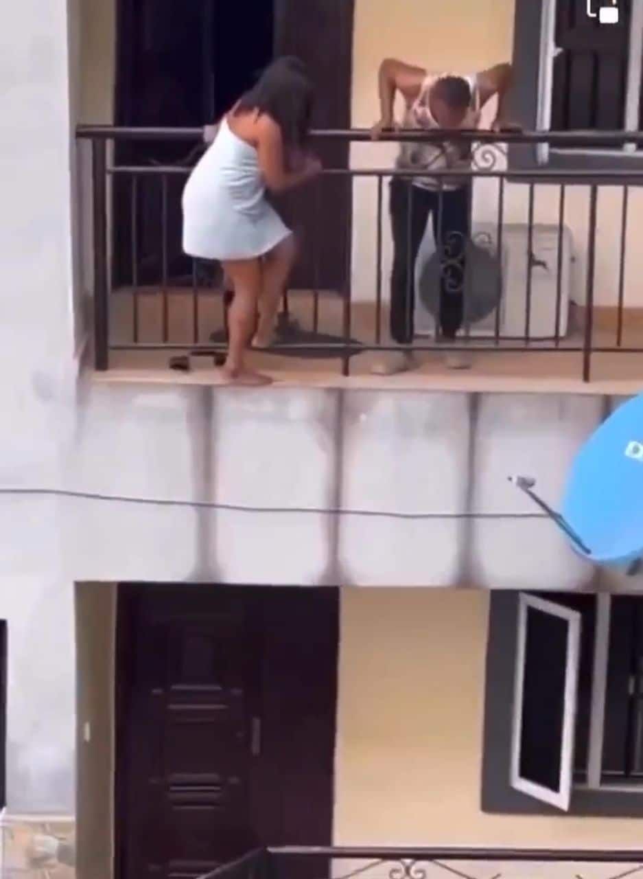 Woman makes a scene after catching husband with side chick in their home (Video)