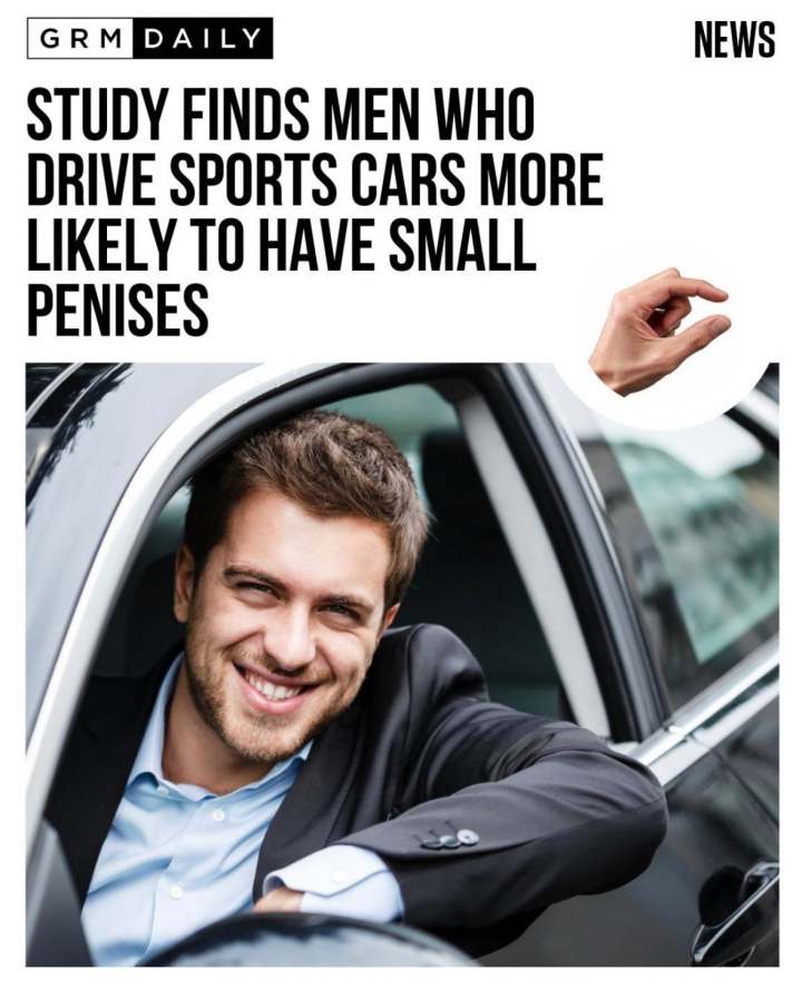 men sports cars small penis manhood