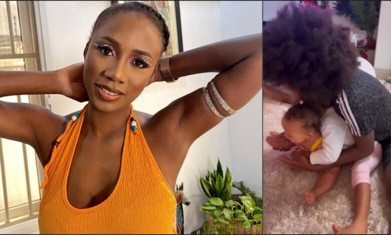 They're too young for this — Korra Obidi cautioned over flexibility training for her kids (Video)