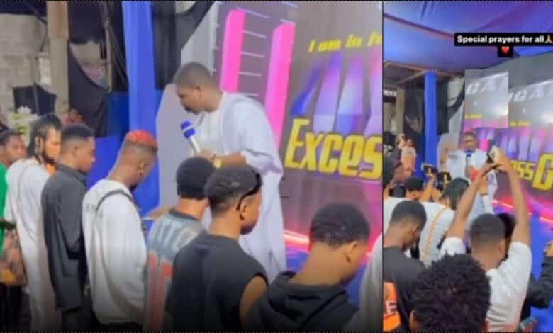 "Na who give me money, I go dey pray for" — Pastor says to yahoo boys during crusade (Video)