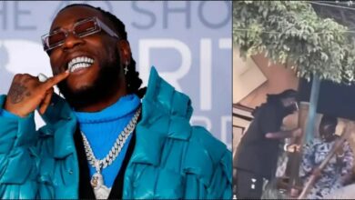 Reactions trails video of Burna Boy pounding yam on the street