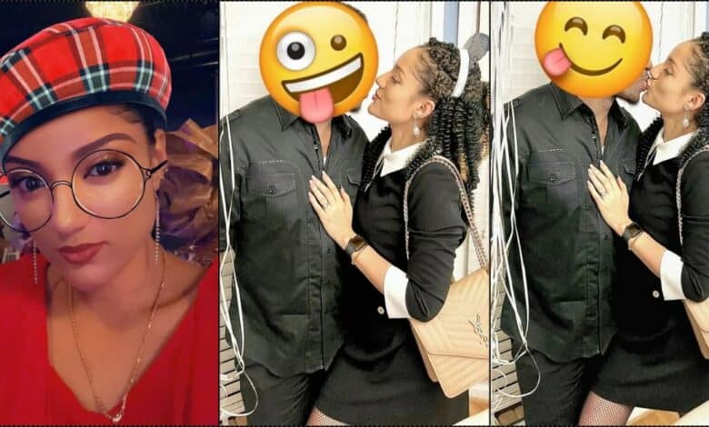 Gifty Powers poses with mystery husband as pens advice