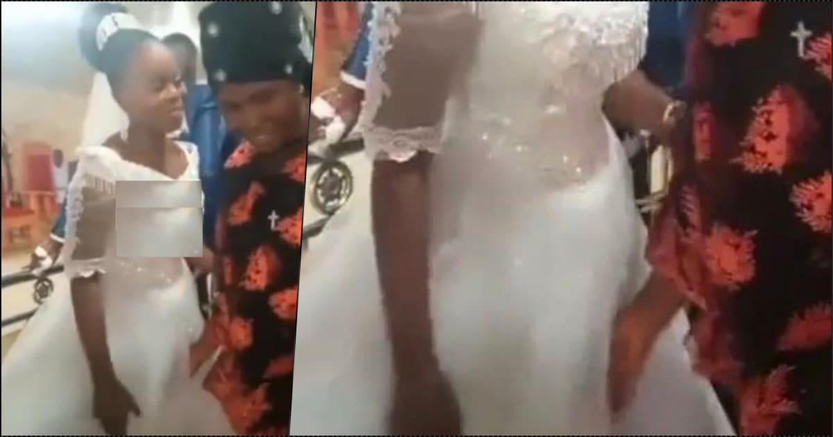 "Na juju" — Specualtions as guest touches in a diabolical manner on her wedding (Video)