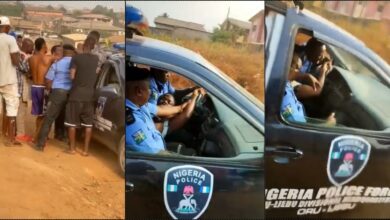 Drama as police manhandles OOU student during arrest (Video)