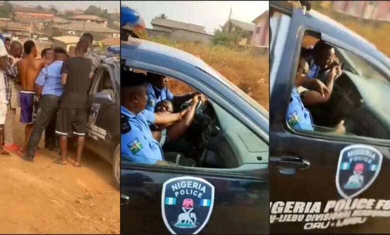 Drama as police manhandles OOU student during arrest (Video)