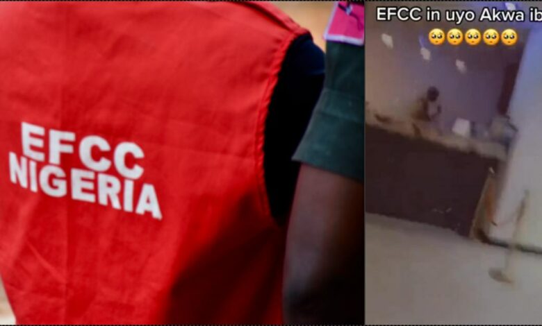 Lady lambasts hotel staff for allowing EFCC arrest guest in Uyo (Video)