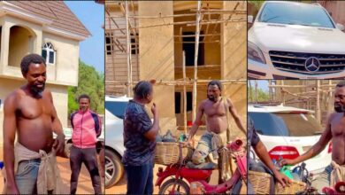 Meet palm wine tapper who owns two houses and Benz (Video)