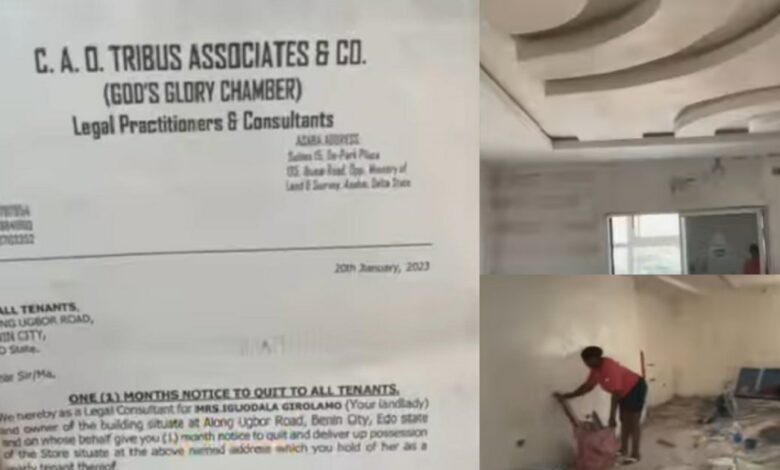 Lady in tears as landlord evicts her after spending thousands on renovation