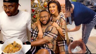 "Nothing I won't learn to please this man" - Rosy Meurer writes as she pounds yam for Churchill (Video)