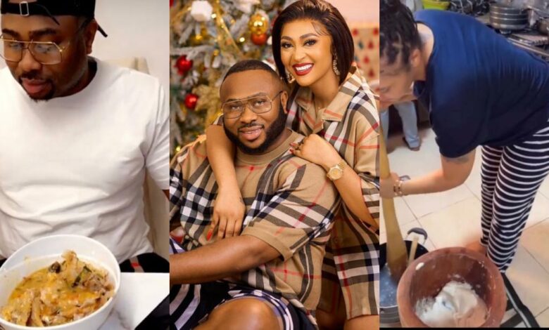 "Nothing I won't learn to please this man" - Rosy Meurer writes as she pounds yam for Churchill (Video)