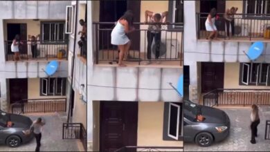 Woman makes a scene after catching husband with side chick in their home (Video)