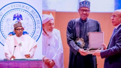 President Buhari receives award for 'Strengthening peace in Africa'