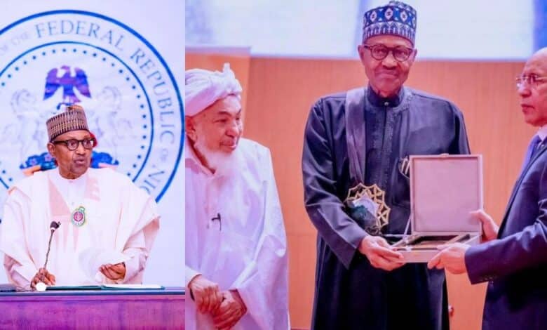 President Buhari receives award for 'Strengthening peace in Africa'