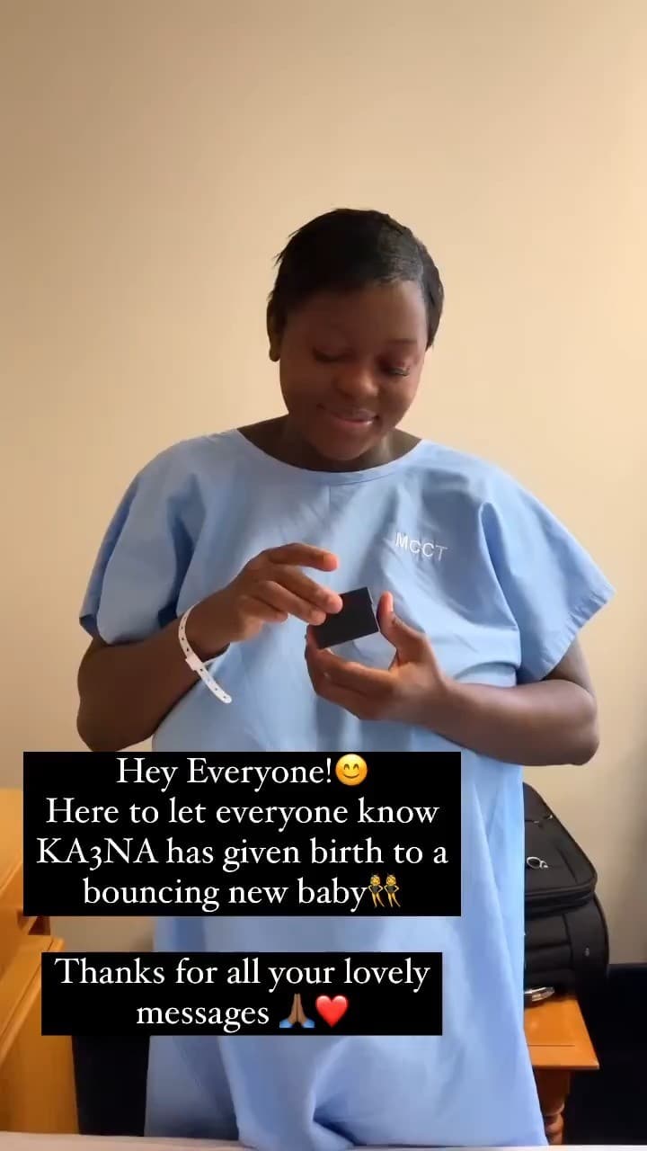 Ka3na welcomes new born baby in the UK (Video)