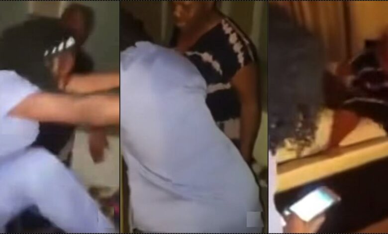 US-based Nigerian woman calls police on her husband for bringing his mother to their house (Video)