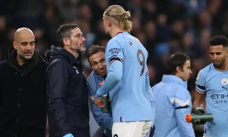 Guardiola gives an update on Haaland's speculated injury