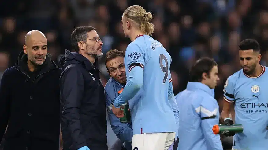 Guardiola gives an update on Haaland's speculated injury