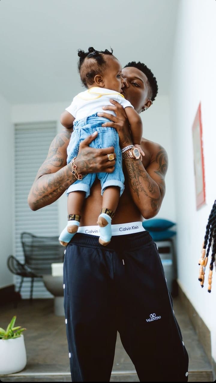 WizKid newborn son photos 