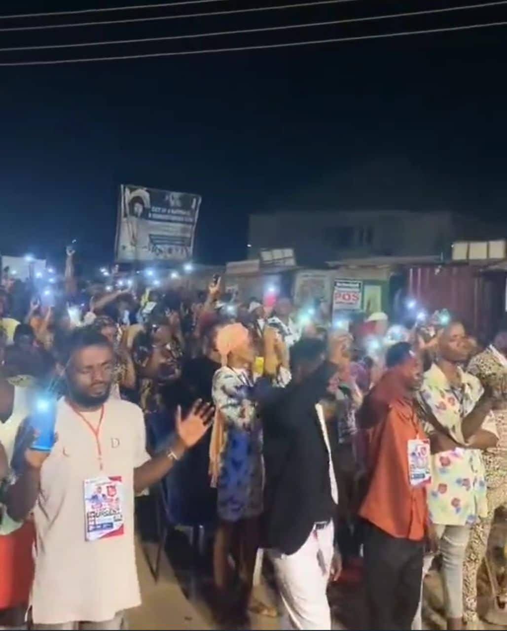 Pastor pray for miracle money to enter member's account during crusade (Video)