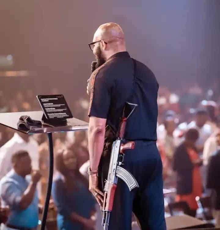 Abuja pastor arrested for possession of AK-47 rifle on pulpit